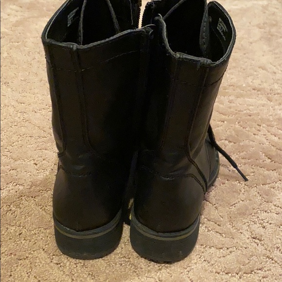 Leather combat boots - Picture 3 of 4